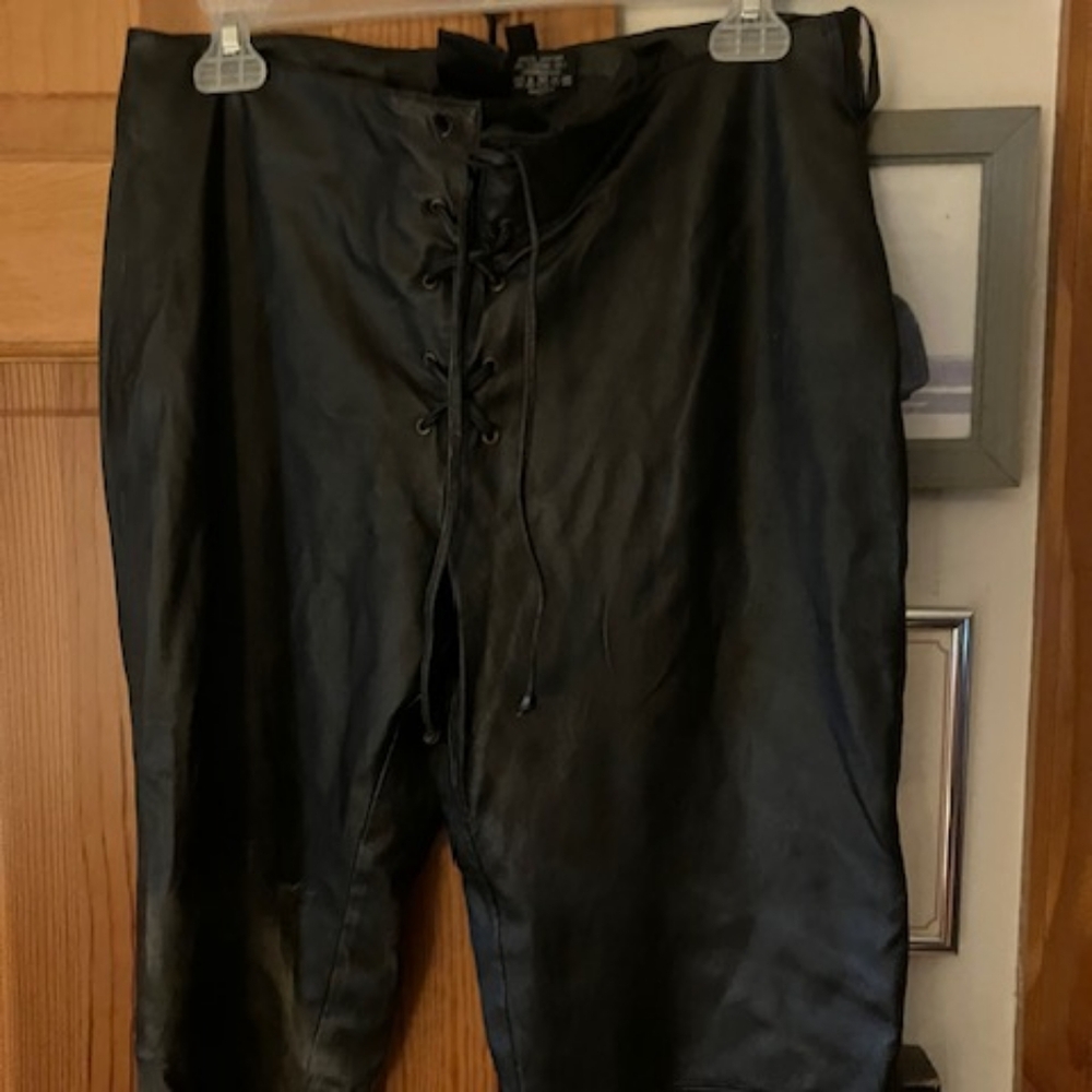 Pair of Europa Black Leather Pants